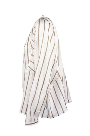 Camicia a righe verticali in misto cotone e seta SEMI COUTURE | Y6SK60RG105